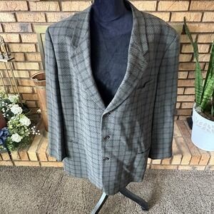 Giorgio Armani Le Collezioni Made In Italy Pure Virgin Wool Blazer Men's Size 46